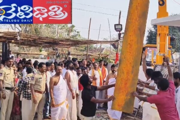 MLA participated in the temple flagpole installation ceremony