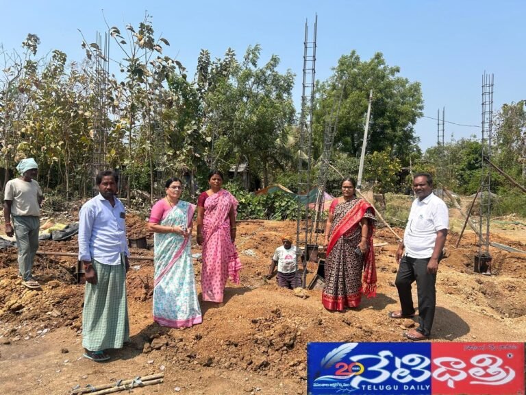 The Additional Collector inspected Indiramma's houses.