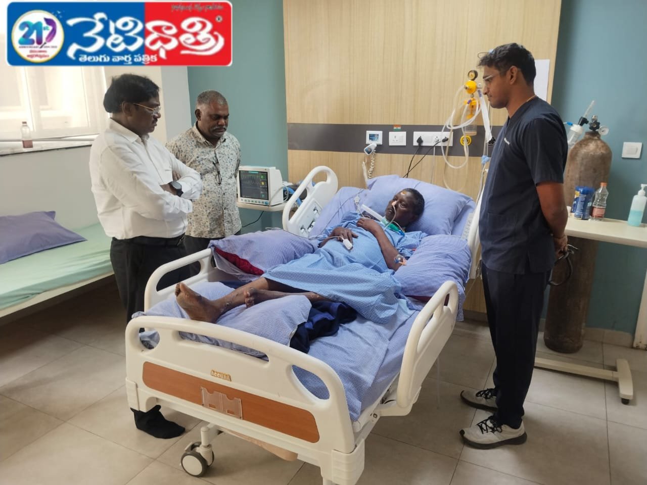 మాజీ ఎమ్మెల్యే నల్లాల ఓదేలుని పరామర్శించిన MLA వివేక్.