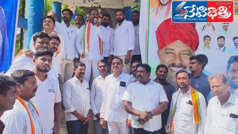 MLA lays foundation stone for construction of Indiramma's houses