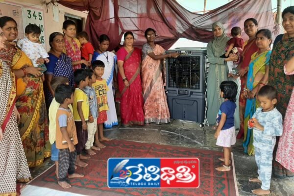 తల్లిదండ్రుల దాతృత్వం… Anganwadi Center.
