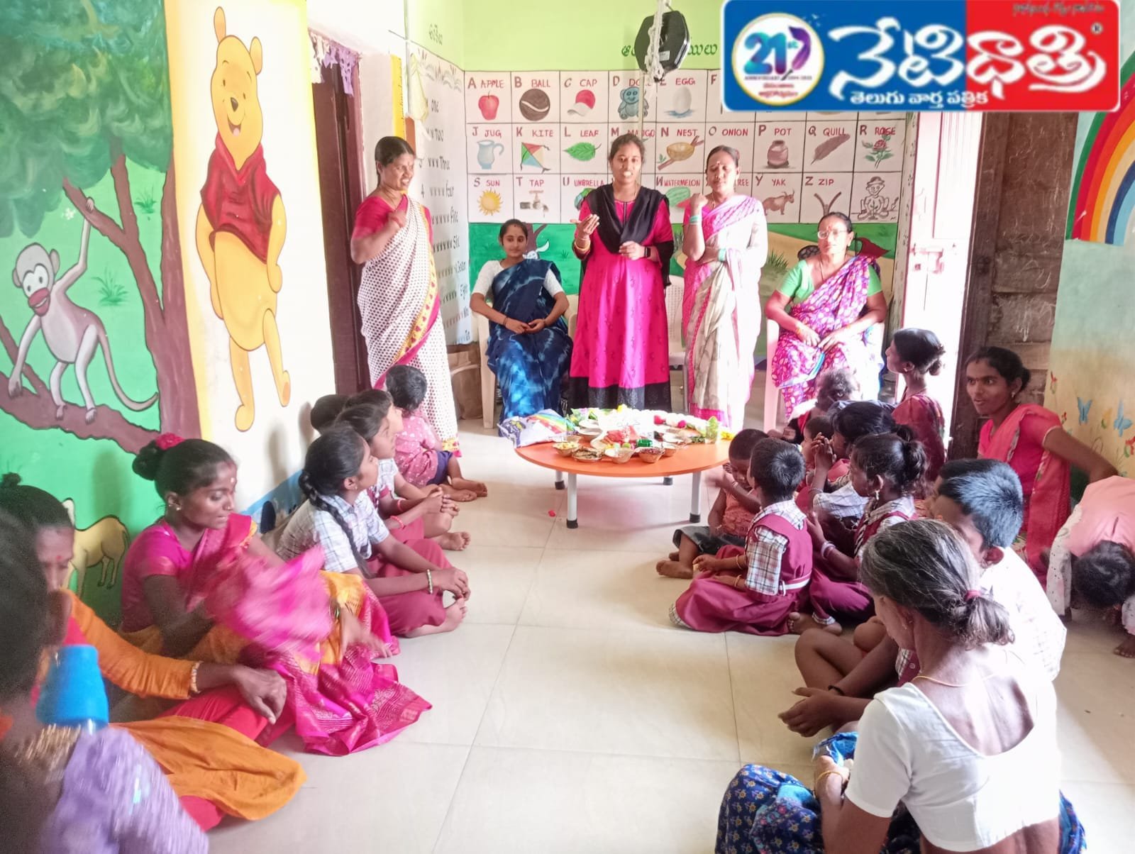 Nutritional Pakoda program at Anganwadi center