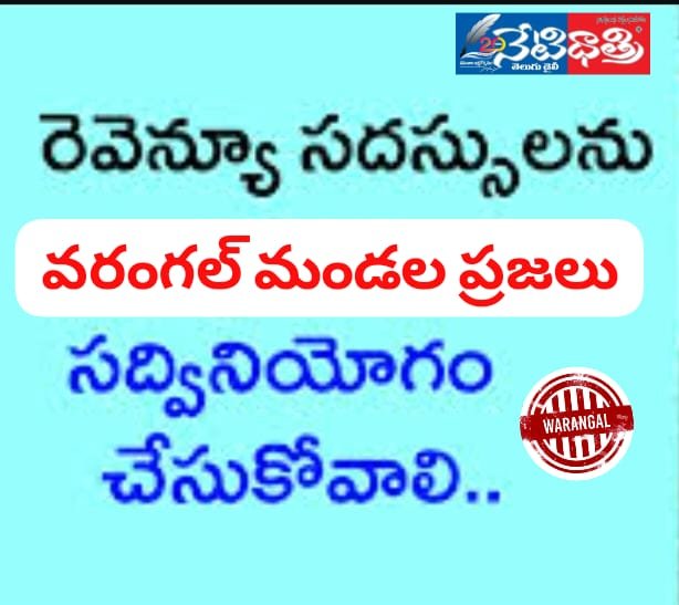 రెవెన్యూ సదస్సులను సద్వినియోగం చేసుకోండి.