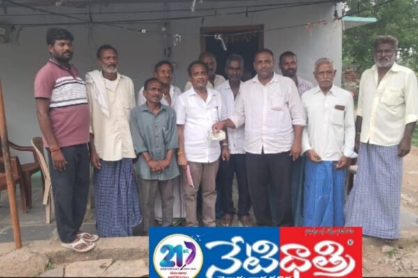 శివాలయం నిర్మాణానికి 2లక్షల 16 వేల విరాళం. Shiva temple.