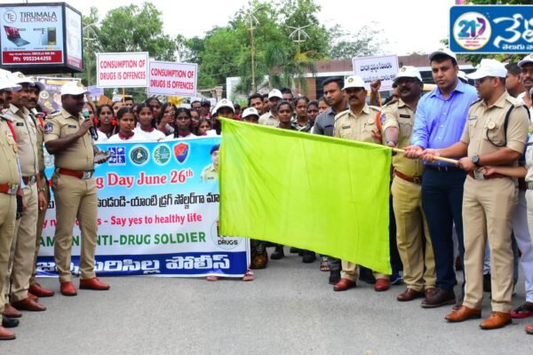 Students as part of Anti-Drug Day.