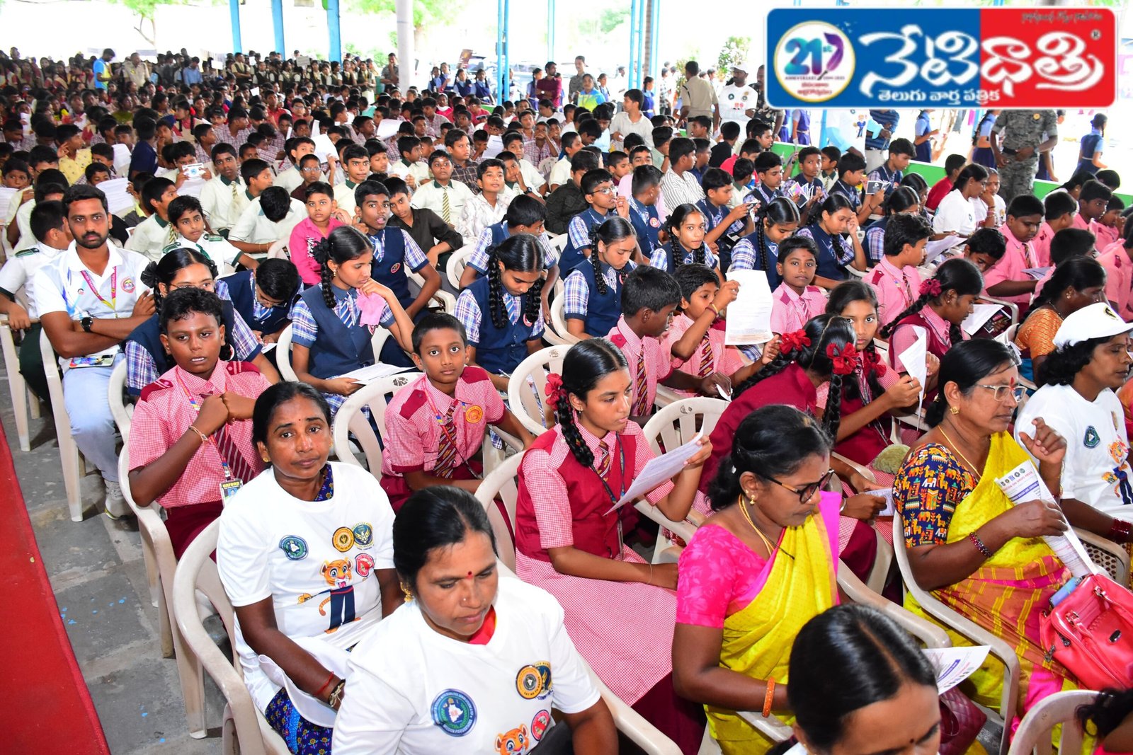Students as part of Anti-Drug Day.