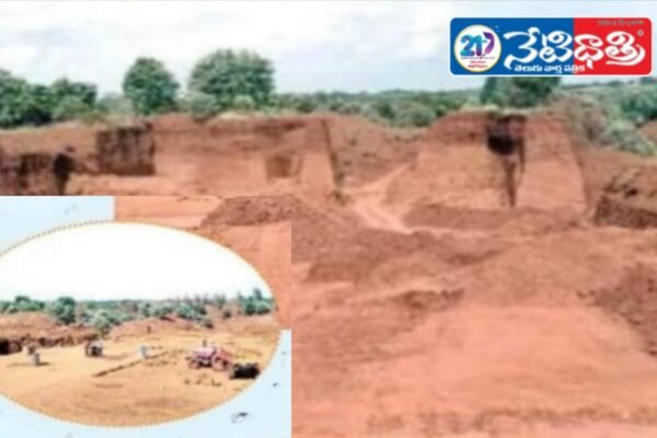 జోరుగా ఎర్రరాయి అక్రమ దందా Red stone