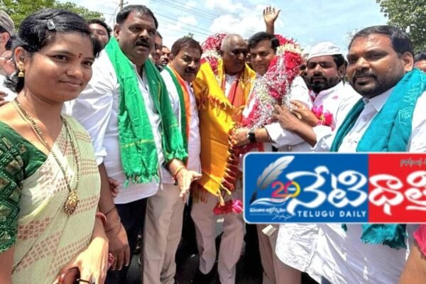 మంత్రి అడ్లూరి లక్ష్మణ్ కు ఘన స్వాగతం పలికిన. Sujith Rao