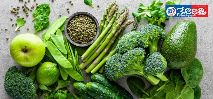 Green food.