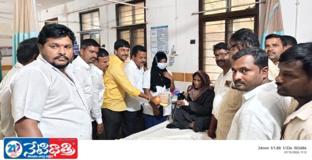 I sent fruits to Zaheerabad Area Hospital on the occasion of Guru Purnima.
