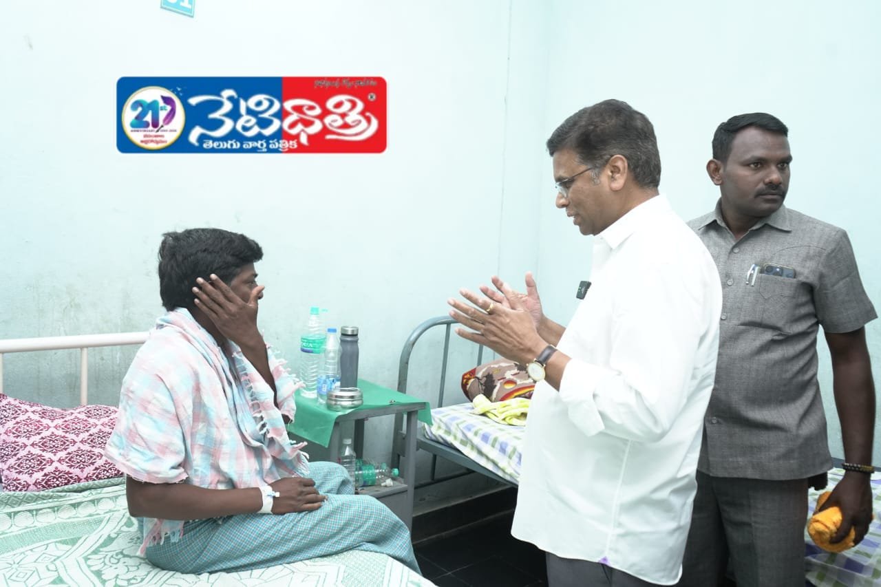 ఫోటో జర్నలిస్ట్ శివ కుమార్ ను పరామర్శించిన చిత్తూరు ఎంపి దగ్గుమళ్ళ ప్రసాదరావు