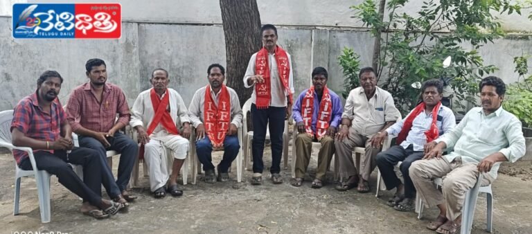 M Srinivas IFTU State General Secretary.
