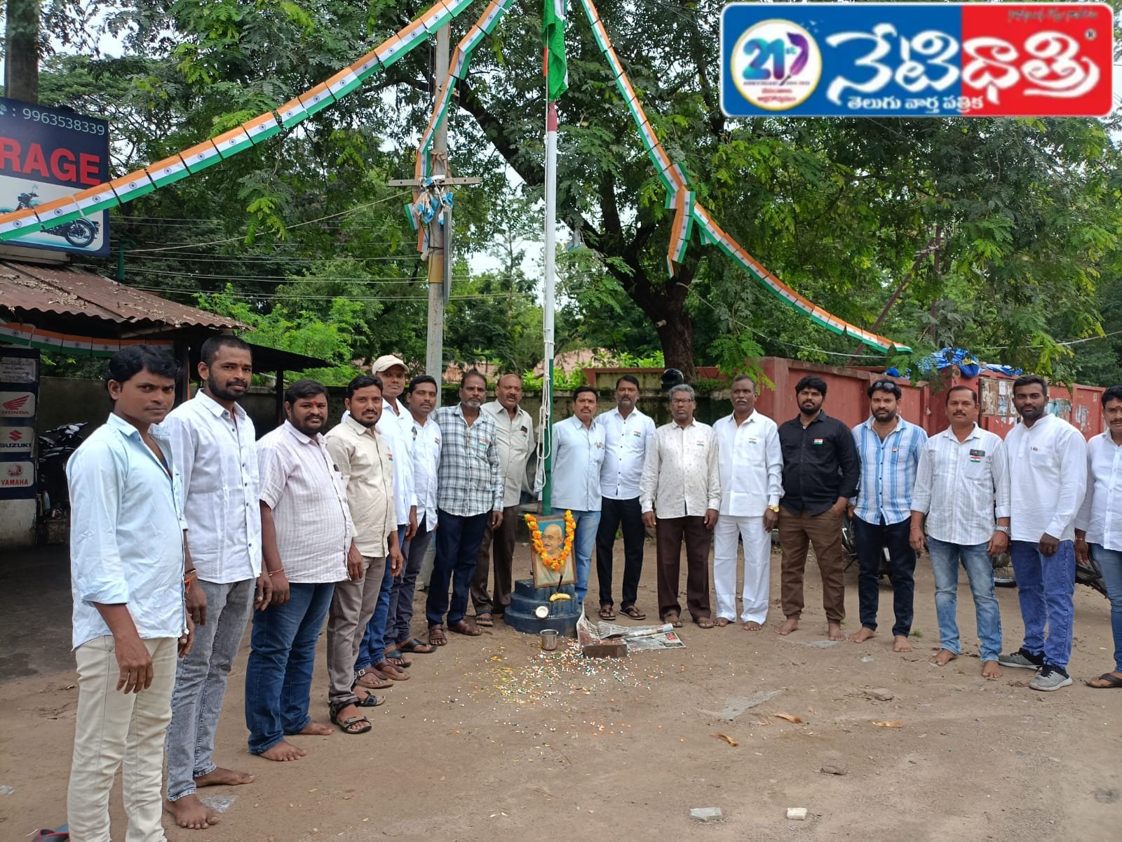 నస్పూర్ మెకానిక్స్ అసోసియేషన్‌లో స్వాతంత్ర్య వేడుకలు…