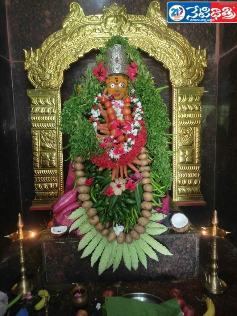 Shakambari Alankaram at Pothkapalli Temple