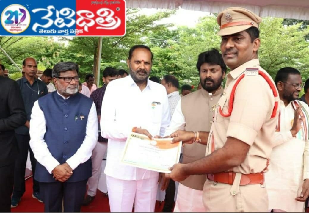 పోత్కపల్లి ఎస్ఐకి ఉత్తమ సేవ పురస్కార అవార్డు.