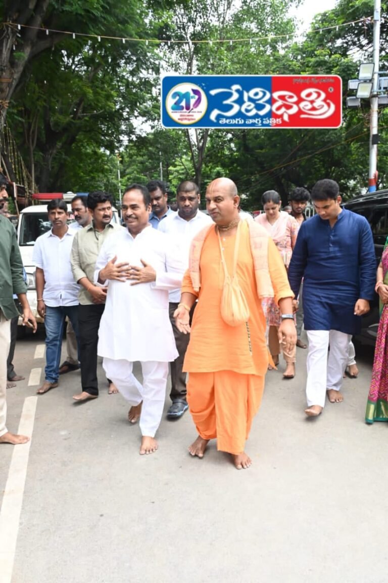 MLA Arani Srinivasulu Seeks Lord Krishna’s Blessings in Tirupati