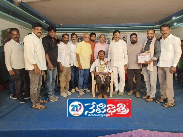 Senior Photographer Honored in Nizamabad