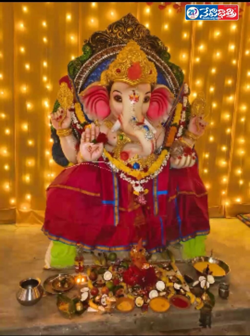 "Ramakrishnapur Celebrates Ganesh Idol Installations"