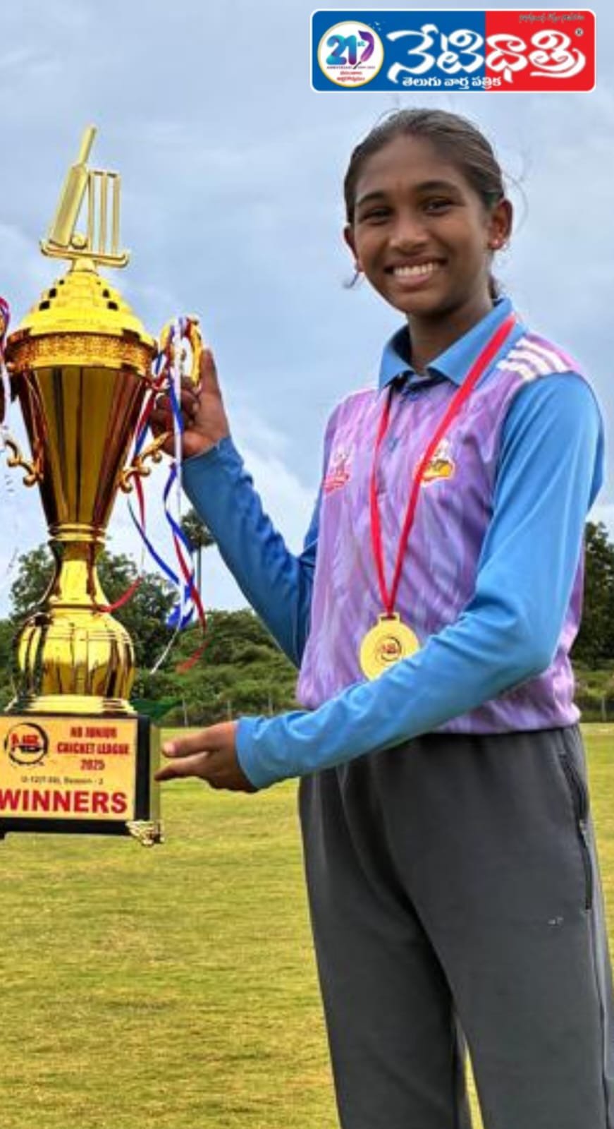 Devi Priya in U-15 Cricket