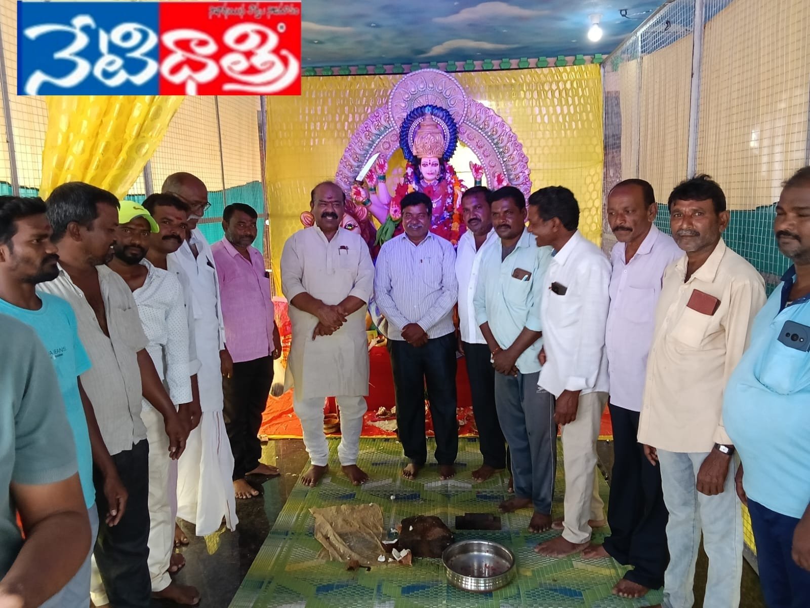 MLC Sirikonda Madhusudana Chari Visits Durga Mata Temple