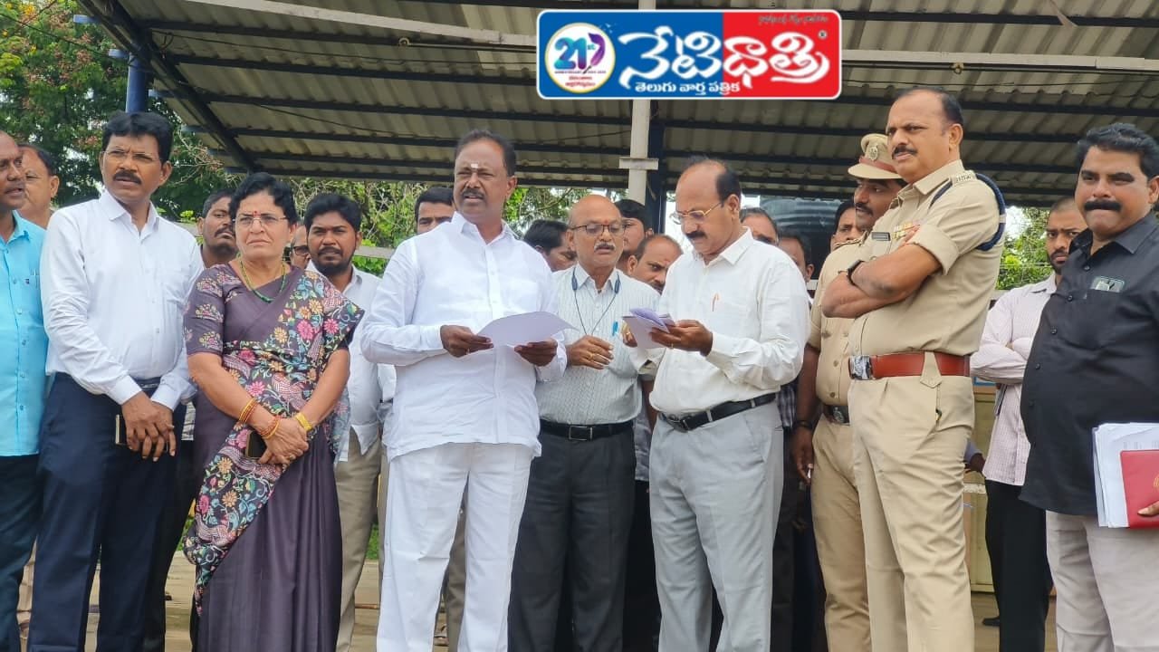 MLA Reviews Dasara Arrangements in Bhupalpally