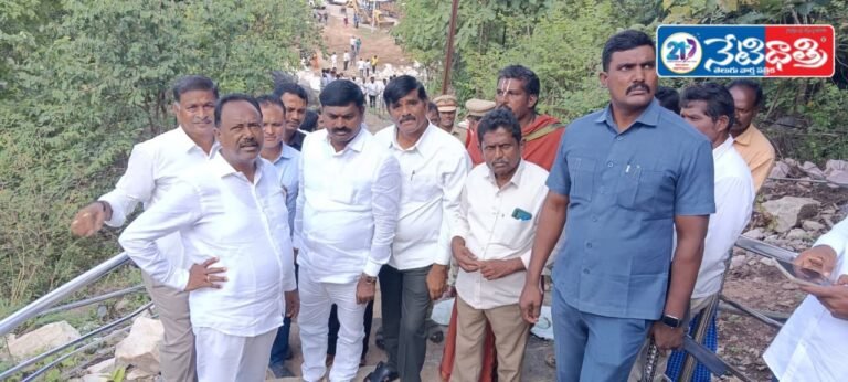 MLA Inspects Bugul Venkateswara Swamy Jathara Works