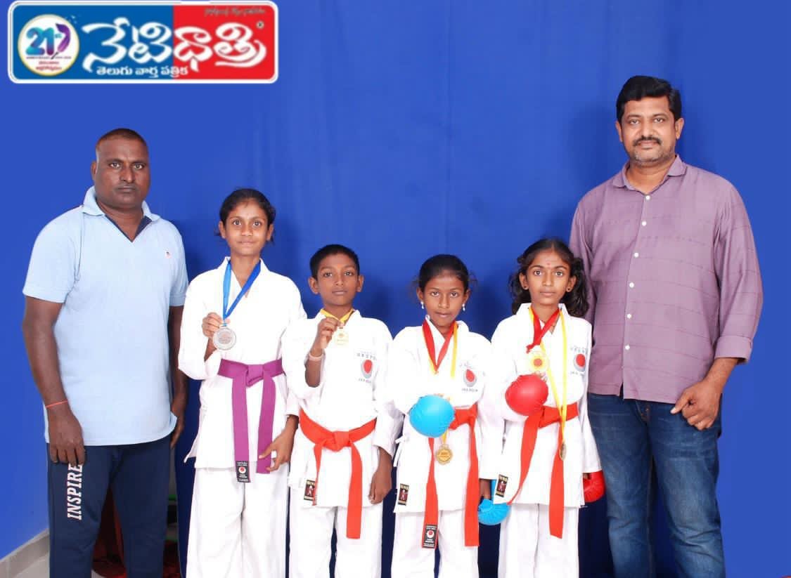 అక్షర హైస్కూల్ విద్యార్థులు రాష్ట్ర స్థాయి కరాటేకి ఎంపిక