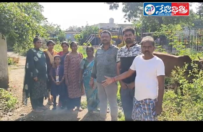 Weeds Take Over Open Gym Road in Ramakrishnapur