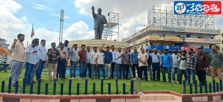 Journalists Protest Attack on Namaste Telangana Office