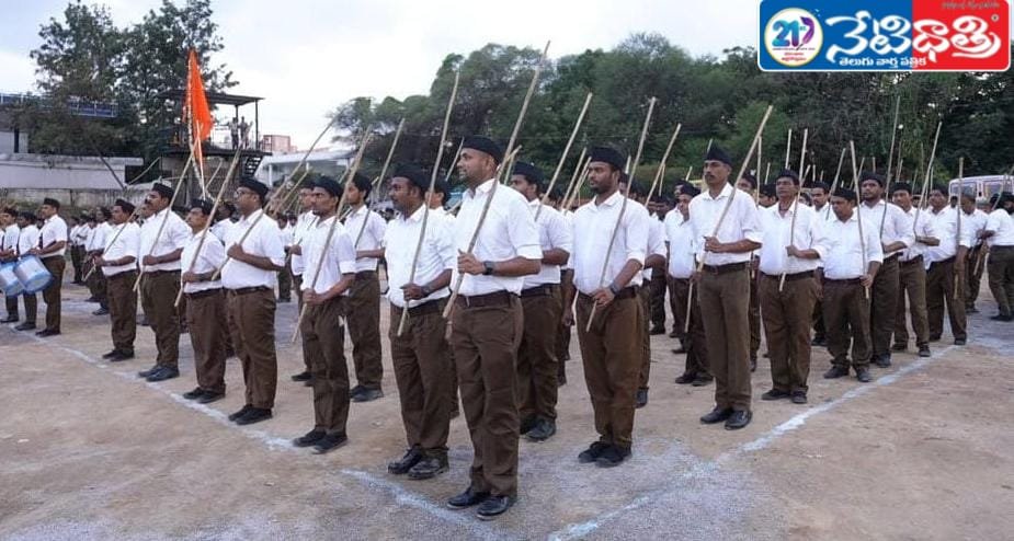 లింగంపల్లి పురవీధుల్లో ఆకట్టుకున్న స్వయంసేవకుల కవాతు…