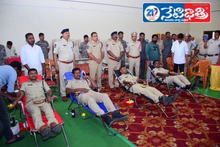 Mega Blood Donation Camp in Memory of Police Martyrs