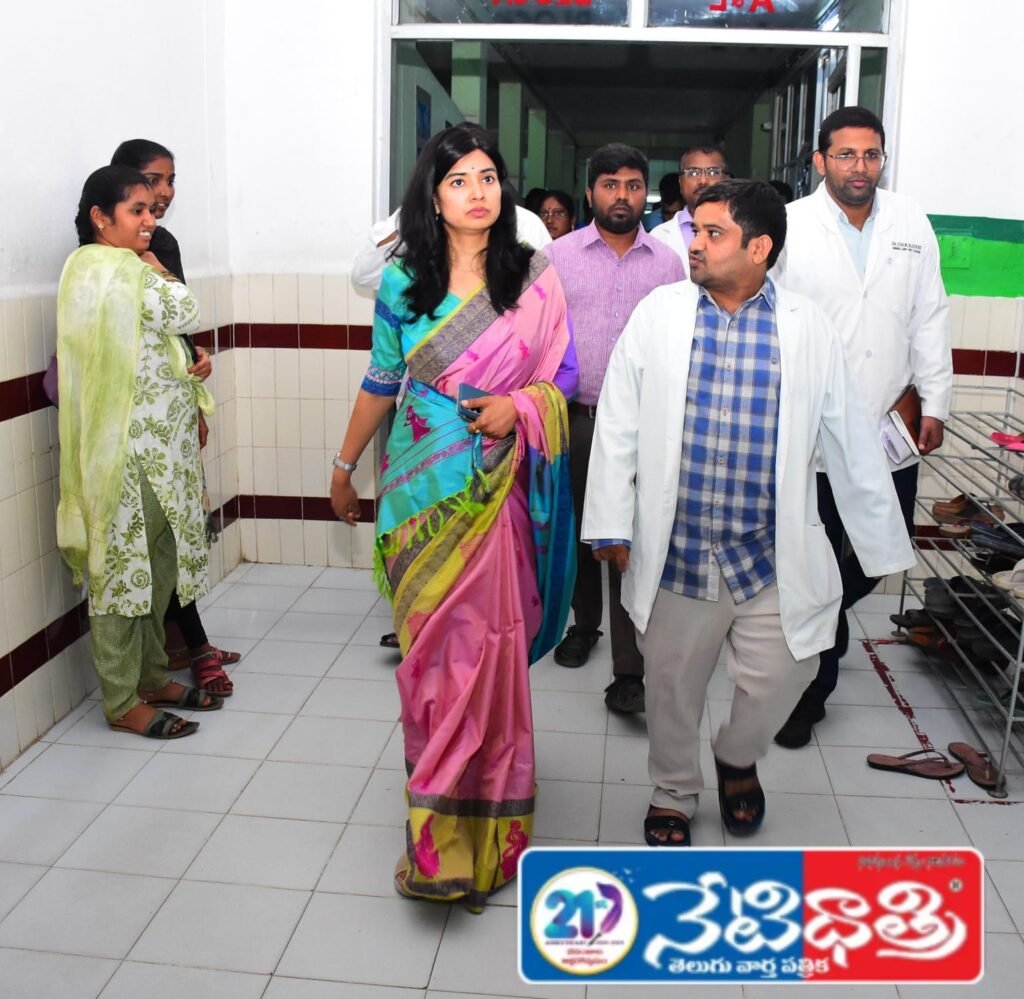 Collector Garima Agarwal Inspects Medical Camp in Sircilla