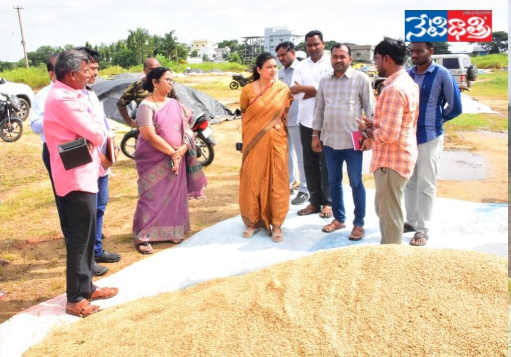 Collector Inspects Paddy Procurement in Jillella
