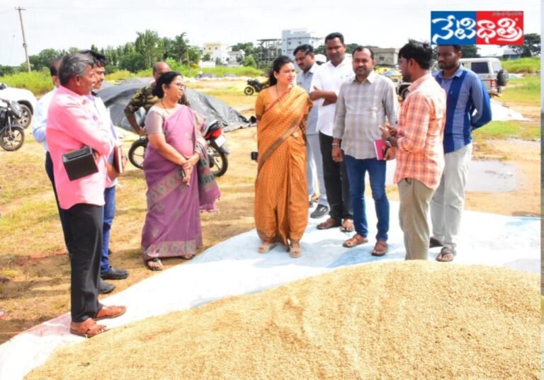 Collector Inspects Paddy Procurement in Jillella
