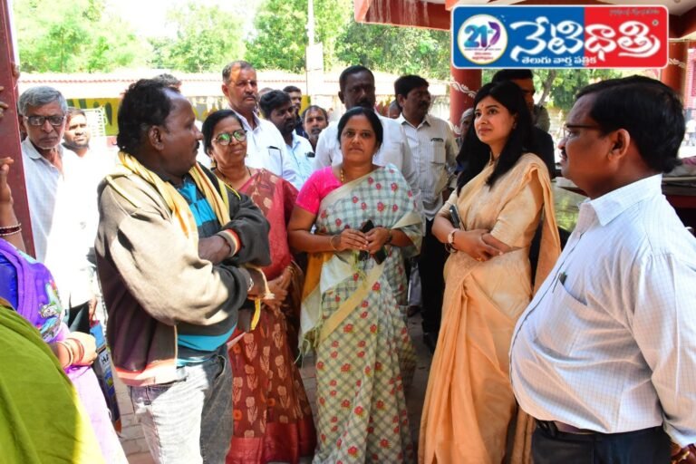 Collector Garima Agarwal Reviews Cleanliness and Market Facilities in Sircilla