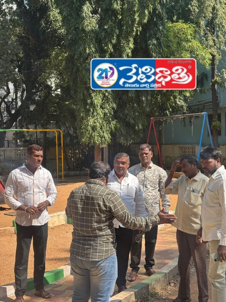 Rajiv Park Development Reviewed by Corporator Prabhudas