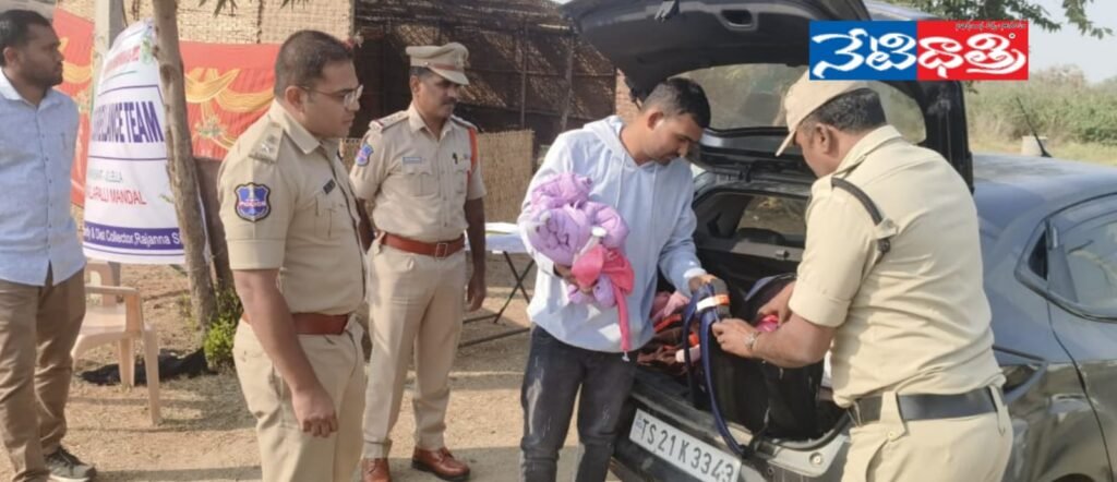 SP Inspects Election Checkpost