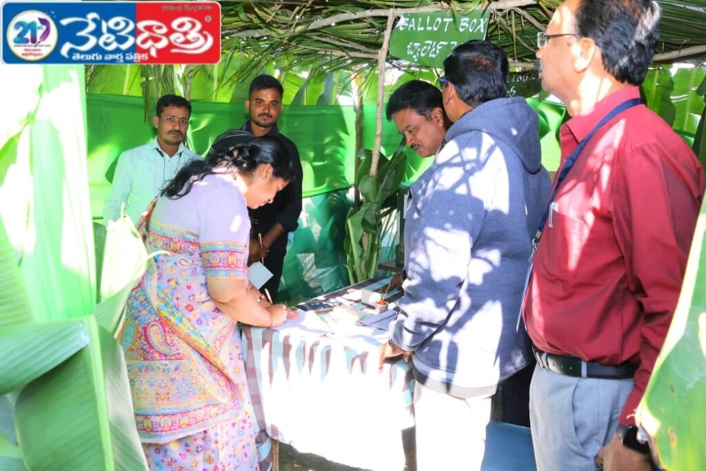 Collector Inspects First Phase Polling Stations