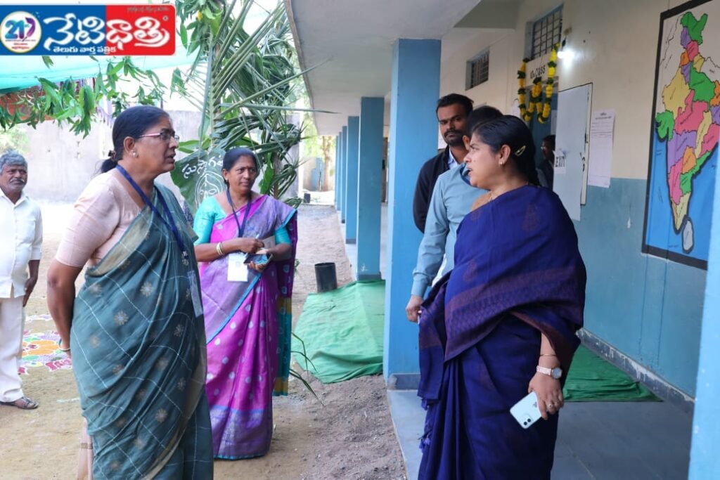 Collector Reviews Polling Stations in Warangal