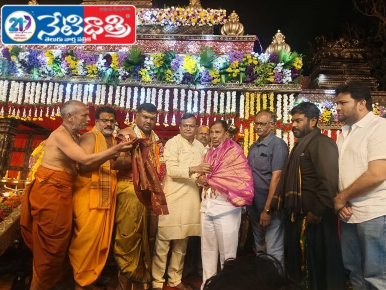 MLA Manik Rao Visits Ayyappa Swamy Temple