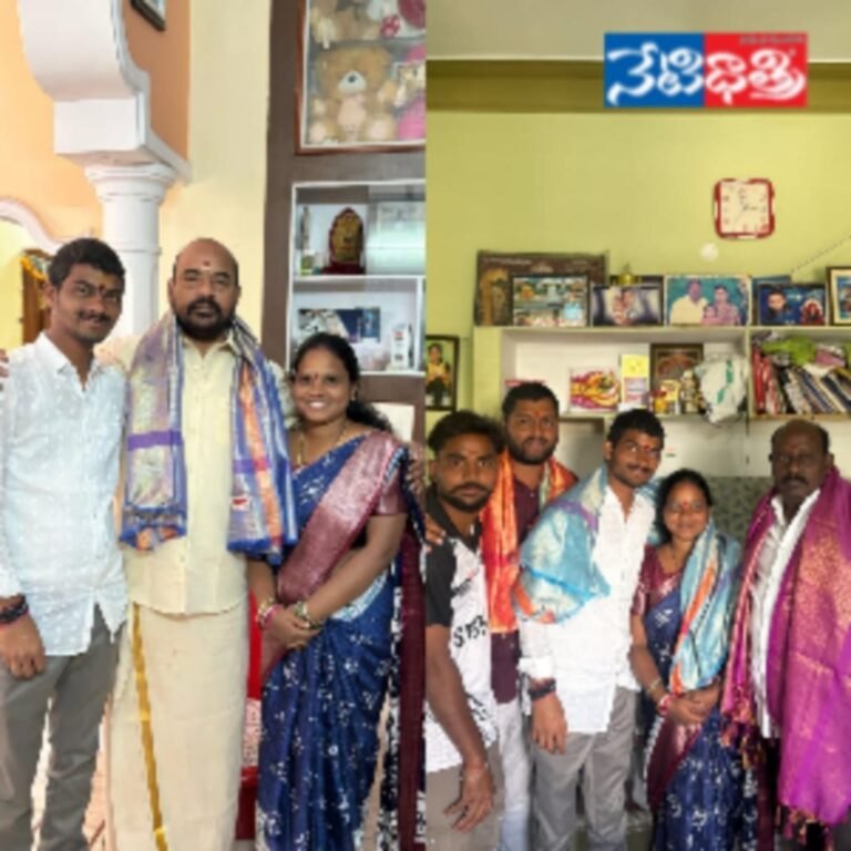 Sarpanch Couple Meets Congress Leaders Courteously