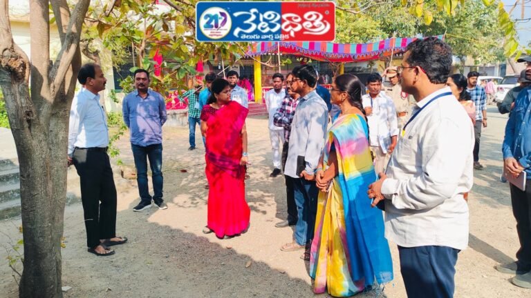 District Collector Inspects Polling Centers