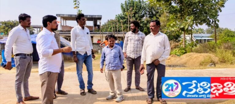 Sarpanch Inspects Ram Nagar Colony Development