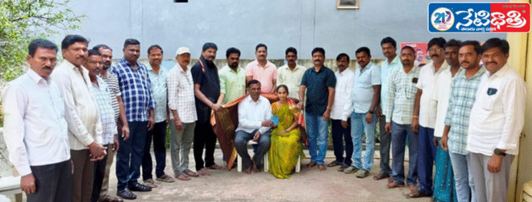 Munnooru Association Felicitates New Ganapuram Sarpanch