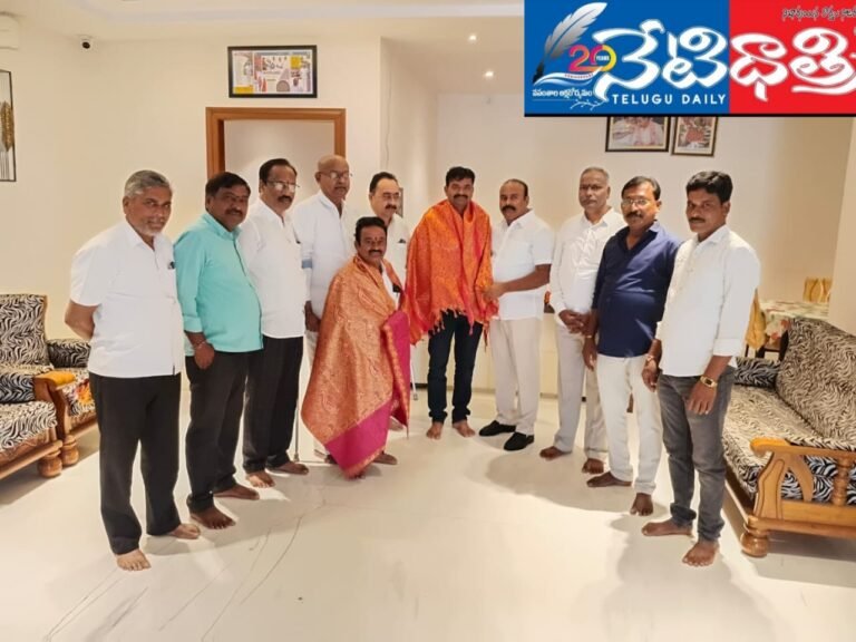 Sarpanch and Up Sarpanch Felicitated by Nagurl Venkateshwarlu