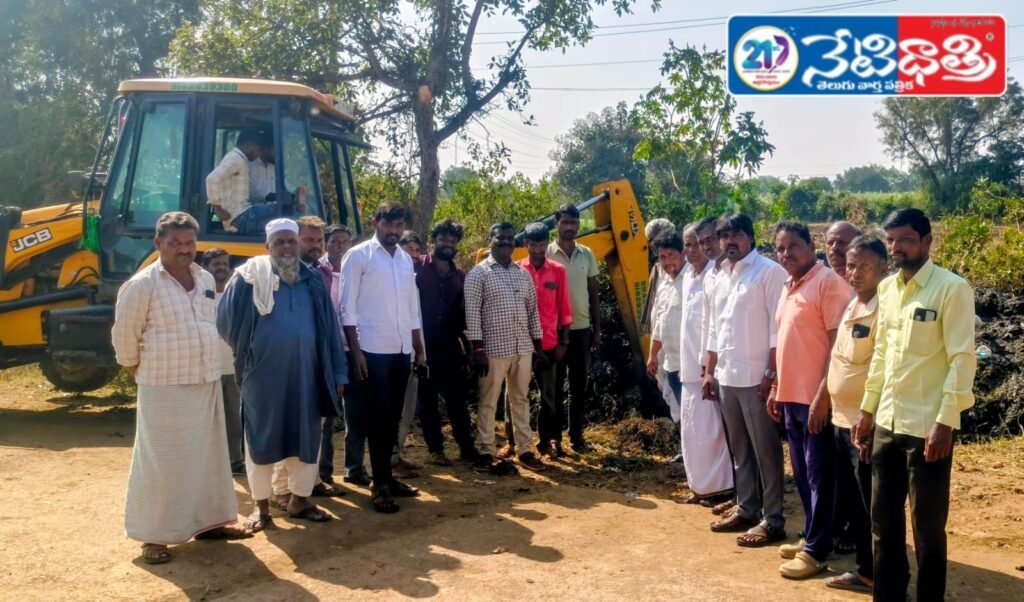 Gram Sarpanch Launches Development Works in Kolluru