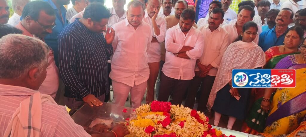 BRS Leader BB Chari’s Sudden Demise Leaves Bhupalpally in Grief