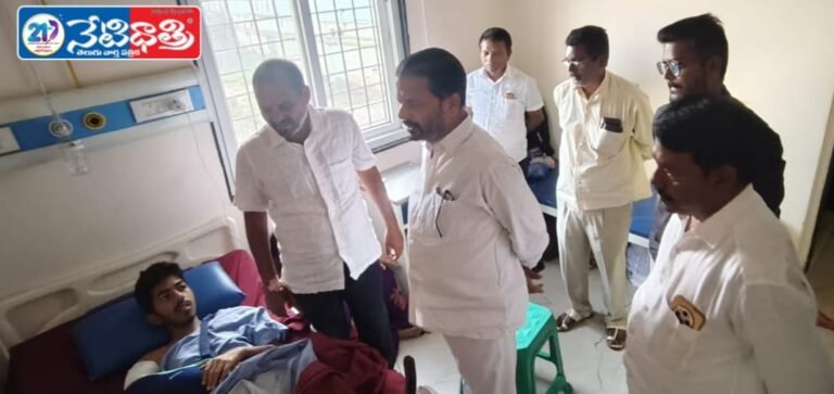 Y. Narottam Visits Road Accident Victim in Hospital