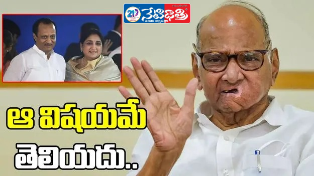 Sharad Pawar Says He Was Unaware of Sunetra Pawar’s Oath Ceremony