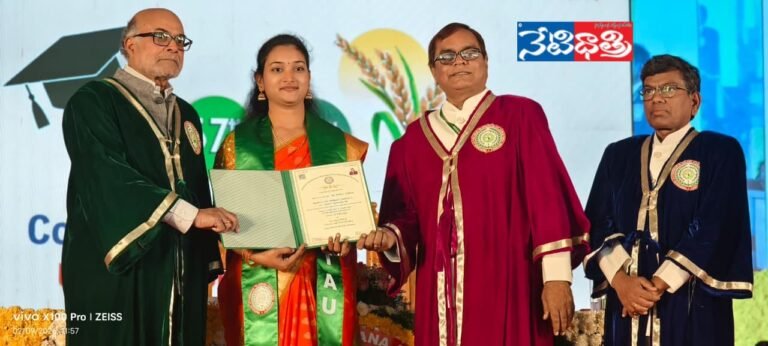 Paturi Sadhana Awarded PhD Doctorate